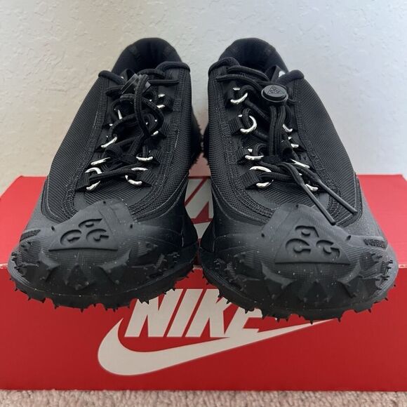 Nike ACG Mountain Fly 2 Low SP x Comme des Garcons Black Size 6 FZ3311-001 New